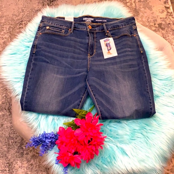 NEW! Levi’s Denizen Modern Cuff Capri Sz 16 - Picture 3 of 7